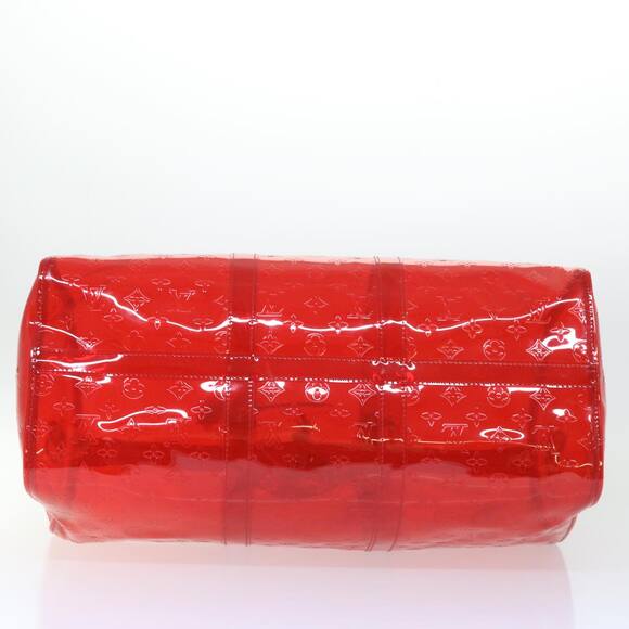 LOUIS VUITTON Monogram Vinyl Keepall Bandouliere 50 Bag Red M41416 - Picture 5 of 16